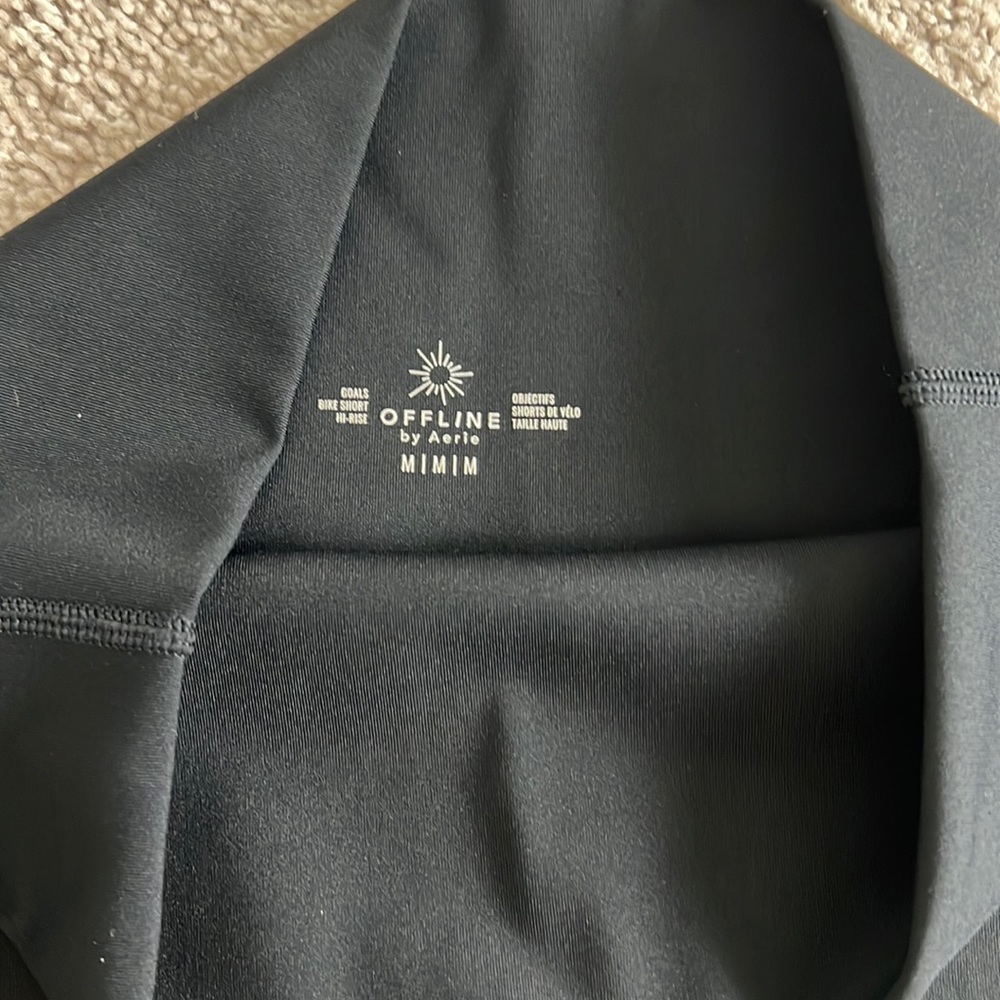 Aerie black biker shorts